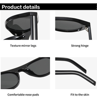 Lunettes de soleil œil de chat pour femmes, tendance, pas chères, vente en gros, classiques, populaires, en plastique