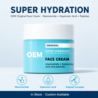 Crème Peptidique Hydratante Personnalisée OEM Anti-Âge Raffermissante Réparatrice Éclaircissante Soin Visage