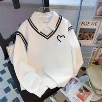 Sweat-shirt Super Tendance Style Preppy 2026, Design Unisexe Printemps-Automne, Haut Décontracté Ample