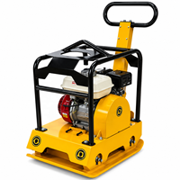Compacteur à plaque vibrante portable, vente directe usine, machine de compactage de sol robuste pour terrains accidentés et irréguliers en construction