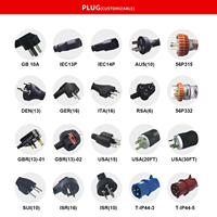 PDU en aluminium de base 1U 19 pouces C13 C19 Danemark universel 6 8 10 20 voies Unité de distribution d'alimentation Montage en rack de serveur PDU