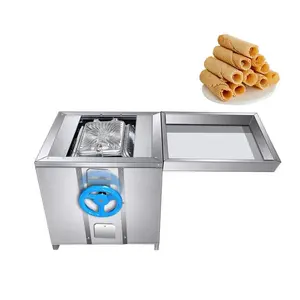 Automatic High Quality Egg Roll Wafer Roll Both Sides Waffle Egg Roll Wrapper Machine