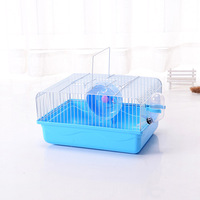 Cage portable en PP pour petits animaux, pour hamsters et ours dorés, avec design détachable et facile à nettoyer