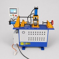 Máquina hidráulica CNC automática multiestante para conformado de extremos de tubos de patas de muebles, tubos de escape y tubos de aire acondicionado, con funciones de abocardado, rebordeado y acabado
