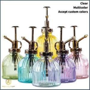 <span class=keywords><strong>Arrosoir</strong></span> en verre <span class=keywords><strong>à</strong></span> une main pour vaporisateur en verre d'intérieur 6 pouces, bande Vintage, brumisateur de plantes en verre avec <span class=keywords><strong>pompe</strong></span> supérieure en plastique Bronze - Product Image 3