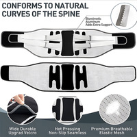 Ceinture de soutien lombaire sportive en fibre de polyester unisexe, réglable, pour fitness, haltérophilie et course à pied