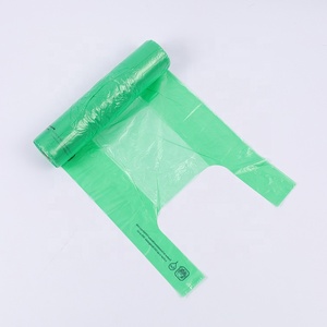 Bolsa de plástico transparente para compras con asas y logotipo personalizado al por mayor para alimentos - Product Image 4