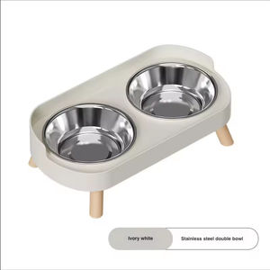 Comedero Automático para Mascotas, Plato de Plástico Resistente a las Hormigas con Botella de Agua Larga para Gatos - Product Image 3