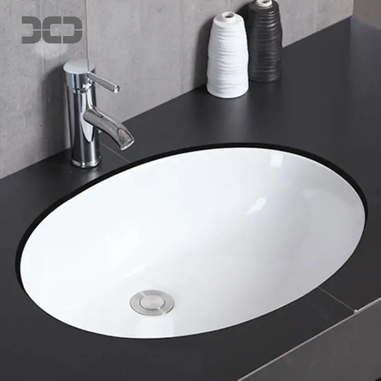 W171 Undermount Bathroom Sink Oval cUPC Approved Vitreous China Under Counter Vanity Lavatory Sink