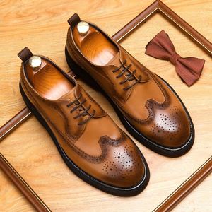 Zapatos Formales de Piel Genuina para Hombre, de Alta Gama, Sin Cordones, Impermeables, Diseño Minimalista, Antideslizantes, para Ocasiones de Negocios en Otoño - Product Image 5