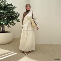 Abaya fermée au design tendance 2026, vente en gros Dubaï, Abaya arabe modeste personnalisée