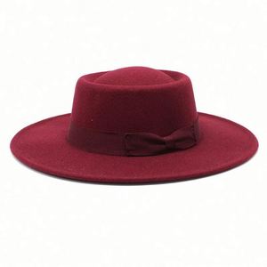 Chapeau en feutre de laine synthétique de bonne qualité, pas cher, unisexe, personnalisé, chapeaux pour femmes 2021, chapeaux Fedora Boraslino pour hommes - Product Image 2