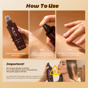 <span class=keywords><strong>Protector</strong></span> <span class=keywords><strong>Solar</strong></span> Vegano para el Cuerpo, <span class=keywords><strong>Acelerador</strong></span> del <span class=keywords><strong>Bronceado</strong></span>, Spray Autobronceador de Marca Privada, Aceite Autobronceador, Productos con Solución SPF - Product Image 6