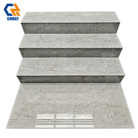 Carreaux de sol antidérapants pour escaliers intérieurs de villa 470x1200mm en porcelaine polie, résistants aux acides, pour cour et salon