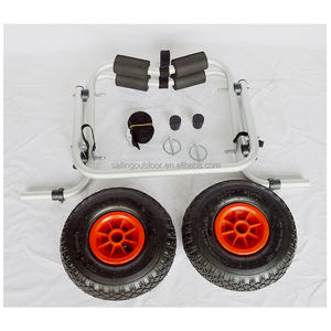 फोल्डिंग एल्यूमीनियम फ्रेम kaya cat pvc ठोस व्हील वाहक कैनो ट्रेलर के लिए pvc हल बाहरी बिक्री के लिए - Product Image 6