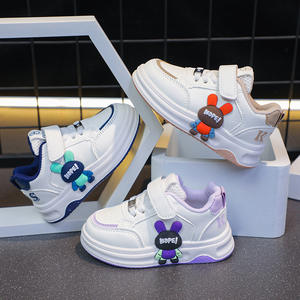 2025 printemps automne enfants chaussures de course décontractées respirant violet kaki bleu baskets filles garçons nouveau dessin animé Design petit - Product Image 3