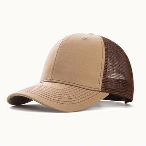 Casquette de baseball respirante en maille de coton pour l'été, casquette de camionneur personnalisée pour hommes, vente en gros - Product Image 6