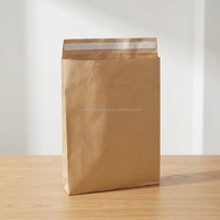 Sac en papier express résistant aux déchirures pour le commerce électronique, pochette d'expédition imperméable grande capacité avec poignée plate