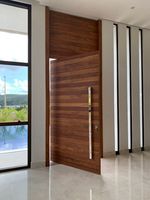 CBMMart Villa Insonorisé Imperméable Sécurité Extérieure Porte d'entrée pivotante Systèmes de pivotement en bois Portes d'entrée pivotante