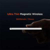 WT-148BA 2026 Nouvelle Mini Batterie Externe Magnétique Ultra Mince 5000mAh Portable Sans Fil 22.5W Charge Rapide avec Boucle de Suspension