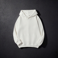 Sweat-shirt à capuche pour homme, couleur unie, 100% polyester, coupe ample, logo personnalisé par sublimation, vêtement décontracté pour l'hiver