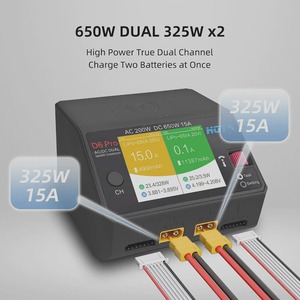 Chargeur de batterie Lipo AC double canal 2-6S pour drone FPV et modèle de voiture RC - Product Image 3