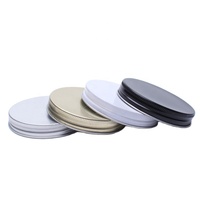 Ventes directes d'usine imprimé ruban noir aluminium couvercle à filetage continu 58/400 70/400 pour pot à bougie/boîte en plastique/pot Mason