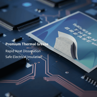 Pâte thermique holographique haute performance pour le refroidissement, autocollants adhésifs durables pré-découpés à conductivité thermique élevée pour CPU GPU