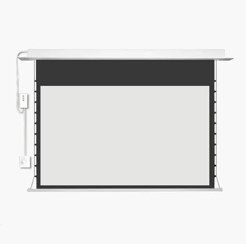 150 Inch Intrekbare Gemotoriseerde Projector Scherm Elektrische Wand En Plafond Elektrische Projectie Scherm Met Afstandsbediening