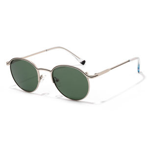 <b>Round</b> Full Rim <b>Sunglasses</b> Black <b>Frame</b> Gray Lenses Unisex Adult UV400 Sun Protection Retro Style - Product Image 5