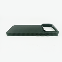 Coque de téléphone en aramide avec anneau métallique pour appareil photo, boutons fins, coque en carbone légère, boutons en aramide, coque de téléphone, logo OEM accepté, coque en carbone