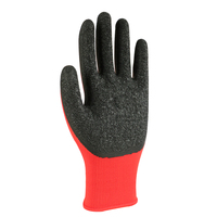 Guantes de Trabajo de Seguridad Recubiertos de Látex con Forro de Poliéster 13G, Resistentes a las Arrugas, Antideslizantes y Resistentes al Desgaste