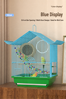 Grande maison pliable en fer pour oiseaux et volailles - Design carré écologique et durable
