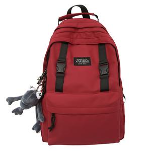 Japanese Solid Color Campus <b>Backpack</b> - Minimalist Style - Product Image 4