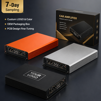 HiFi 4 Kanal Araç Ses Güç Amplifikatörü Kartı 4x100W Yüksek Güçlü Dijital Stereo Ses Modülü 12V Araç Hoparlörü Ev DIY OEM için