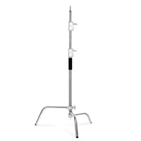 Support de lampe photographique Magic Leg à 3 pieds, cadre en forme de C de 3,3 m, bras croisé en acier inoxydable de 40 pouces, cadre de lampe flash