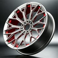 SRD Polierte Silberlegierung Felgen 15-24 Zoll 5*114,3 5*112 5*120 PKW-Räder für BMW M 3 4 5 Audi RS6 Porsche 911 F8-F7