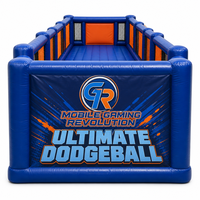La mejor arena inflable de PVC ecológica para dodgeball - Área de juegos deportivos al aire libre de FUN BOUNCE