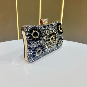 New Cross-border Ladies Diamond-encrusted Floral Pattern Evening <b>Clutch</b> Bag With Chain Strap for Women Tanjing - Product Image 2