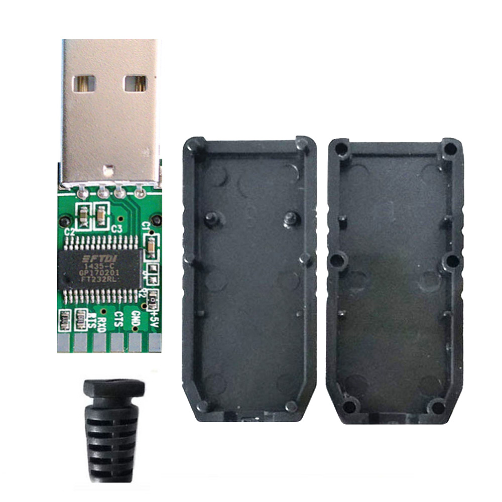 PCB negro TTL-232R-3V3 con carcasa SR