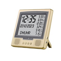 Horloge murale numérique islamique musulmane, alarme de prière, calendrier, cadeau du Ramadan, horloge Athan, prière Azan