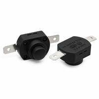 Interrupteurs à bouton-poussoir autobloquants 18x13 mm pour lampe torche