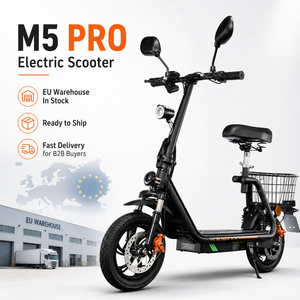 Trottinette Électrique Adulte Pliable 48V 500W avec Siège et Panier Arrière, Livraison Rapide depuis l'Entrepôt UE, Certifiée CE EEC, M5Pro Puissante 48V 500W Moto - Product Image 5
