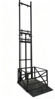 Plateforme élévatrice électrique hydraulique à colonne unique avec rail de guidage, capacité 0,3T 0,5T 1T 2T 3T, hauteur de levage 4m, capacité 500kg