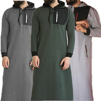 Moletom muscular manga longa masculino, plus size, manga longa, árabe, marroquino, dubai, homens islâmicos, thobe, abaya