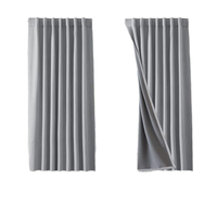 Ensemble de rideaux occultants 100 % style classique pour chambre à coucher, 2 panneaux, isolants thermiques, occultants, à languettes arrière, passe-tringe, lavables en machine