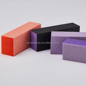 Outils pour ongles de salon Bloc de ponçage à 2 voies Tampon mince Orange Violet Blanc Tampon à ongles mince - Product Image 3
