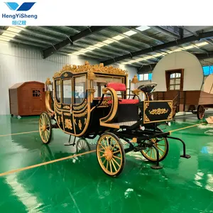 High quality western royal carriage display event electric horse carriage for wedding/wedding dress hotel/horse carriages