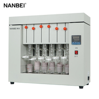 Extracteur Soxhlet semi-automatique à 6 positions NZF-06C, analyseur de graisse pour laboratoire alimentaire, avec garantie d'un an