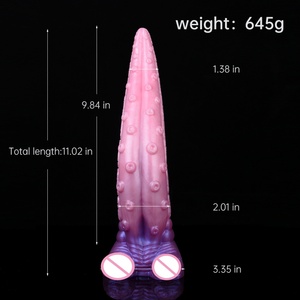 Dildo de silicona con forma de tentáculo de pulpo, enorme, colorido, monstruoso, para masaje de próstata, tapón anal, juguete sexual para mujeres, juguetes para adultos - Product Image 2